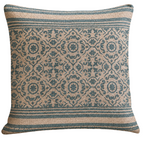 Polster türkis mit Ornamentmuster