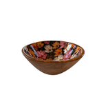 Schüssel Blumen Mangoholz L