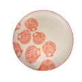 Servierteller Muscheln rot