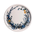 Serviertablett Blumen rund