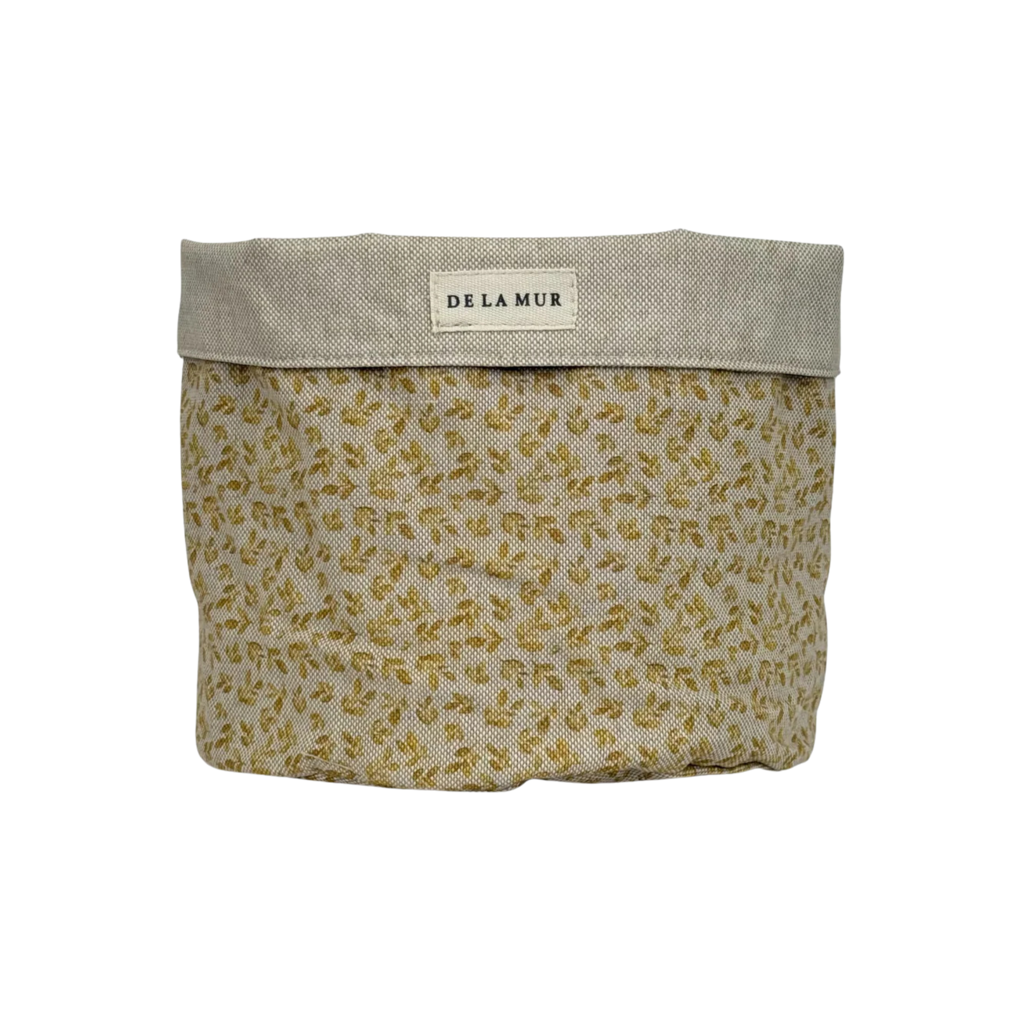 Stoffkorb beige-gelb