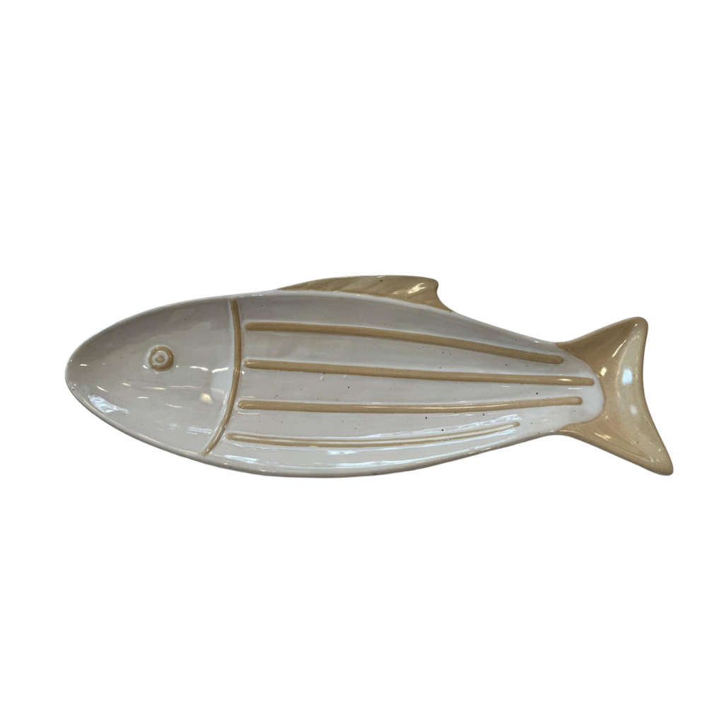 Servierteller Fisch creme