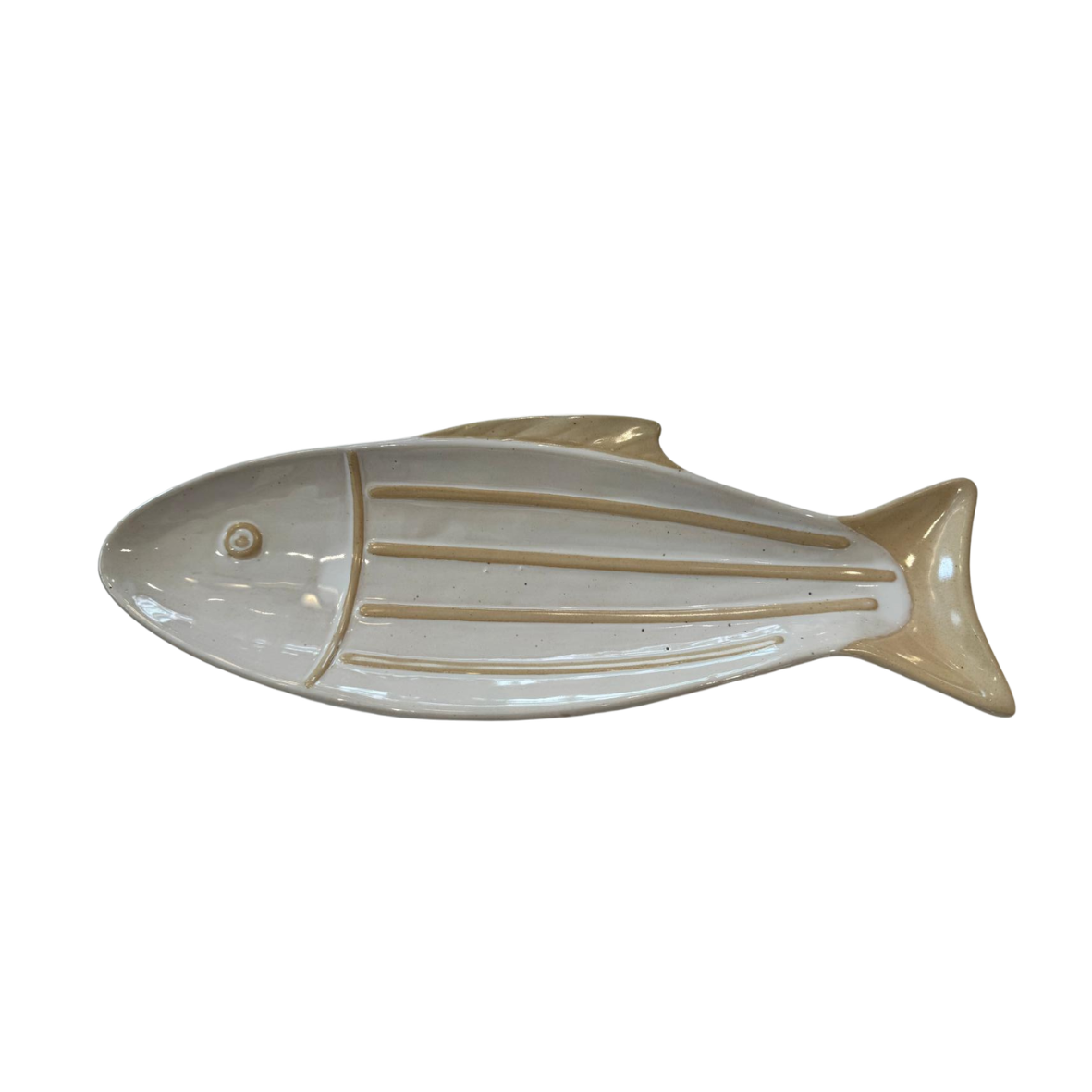 Servierteller Fisch creme