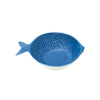 Schüssel Fisch blau