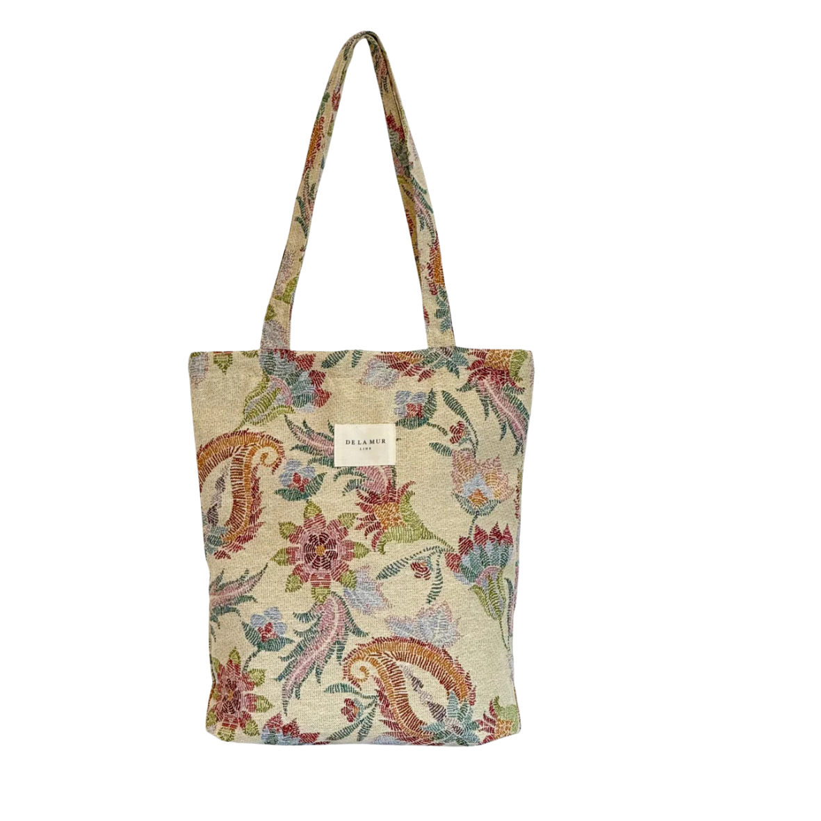 De La Mur Tragetasche mehrfarbiges Blumenmuster mit Zip