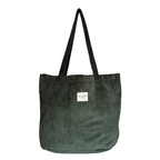 De La Mur Shopper Cord dunkelgrün