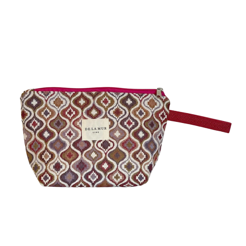 De La Mur Necessaire mit lila-pinkem Muster L