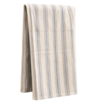 Geschirrtuch beige mit blau/beigen Streifen