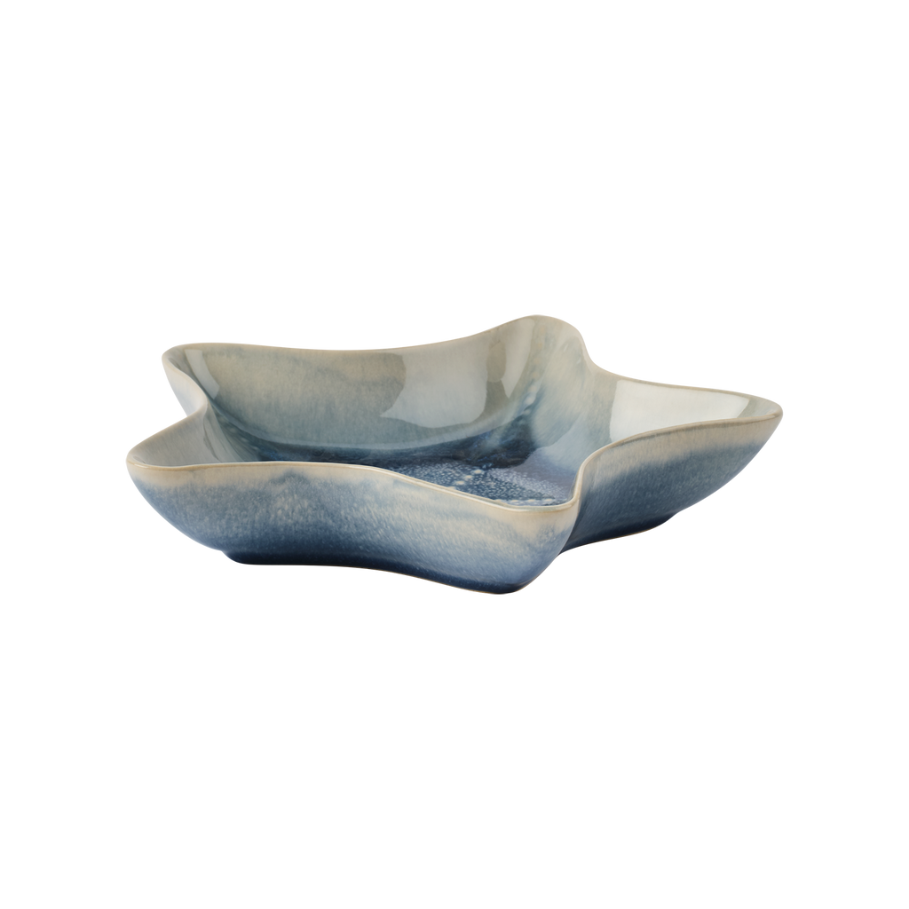 Schüssel Seestern blau