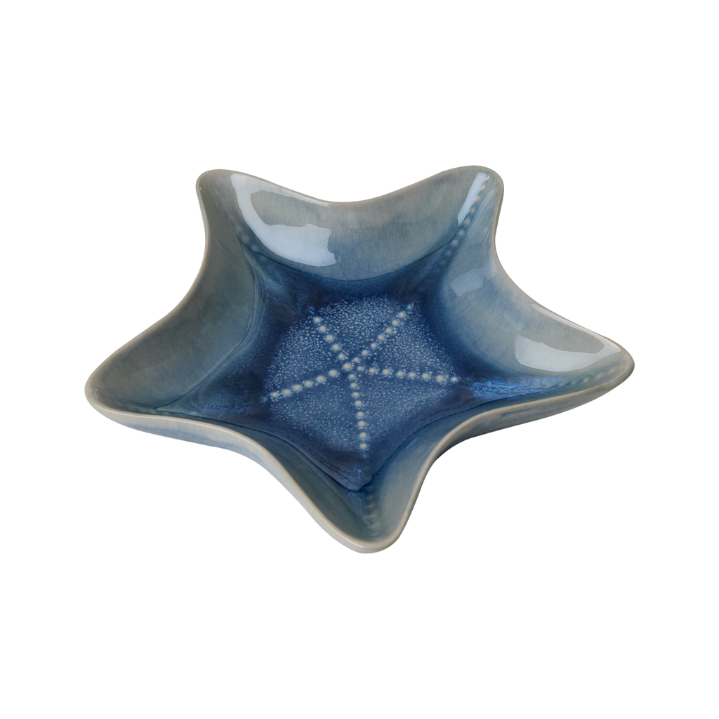 Schüssel Seestern blau