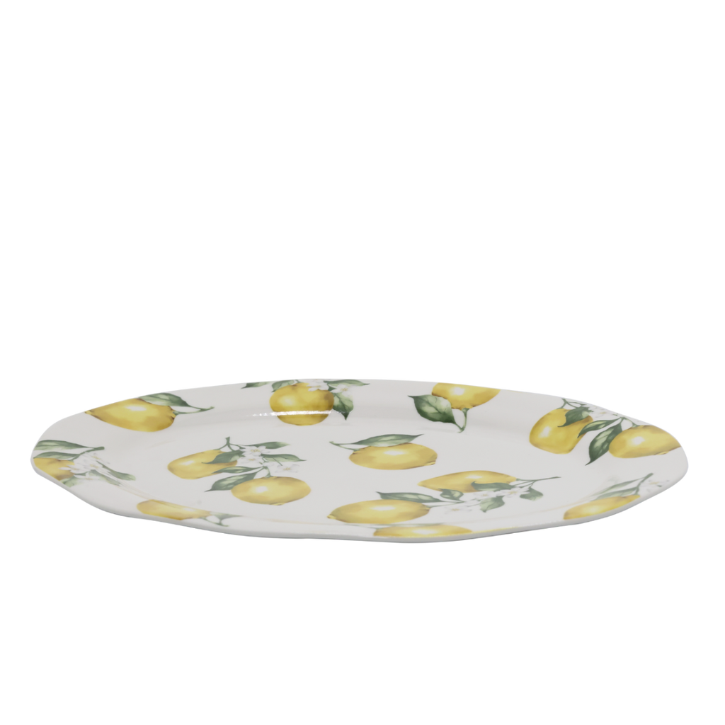 Servierteller oval mit Zitronen