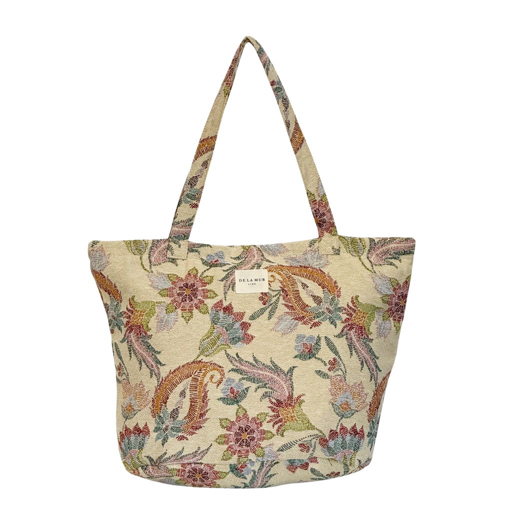 De La Mur Shopper mit Zip in Blumenmuster