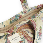 De La Mur Shopper mit Zip in Blumenmuster