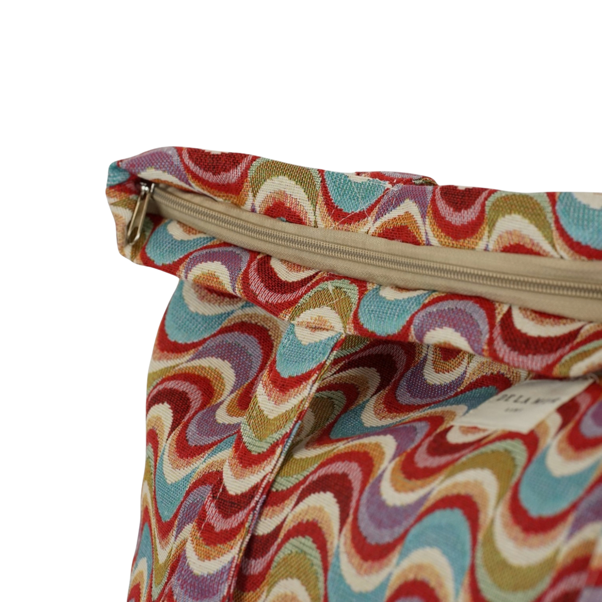 De La Mur Shopper mit Zip rote Wellen