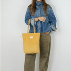 De La Mur Tragetasche mit Zip Cord senf