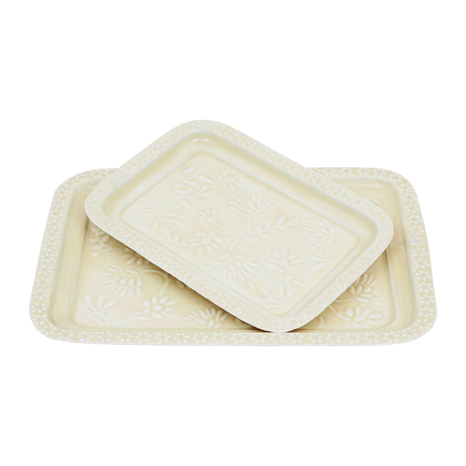 Serviertablett creme S