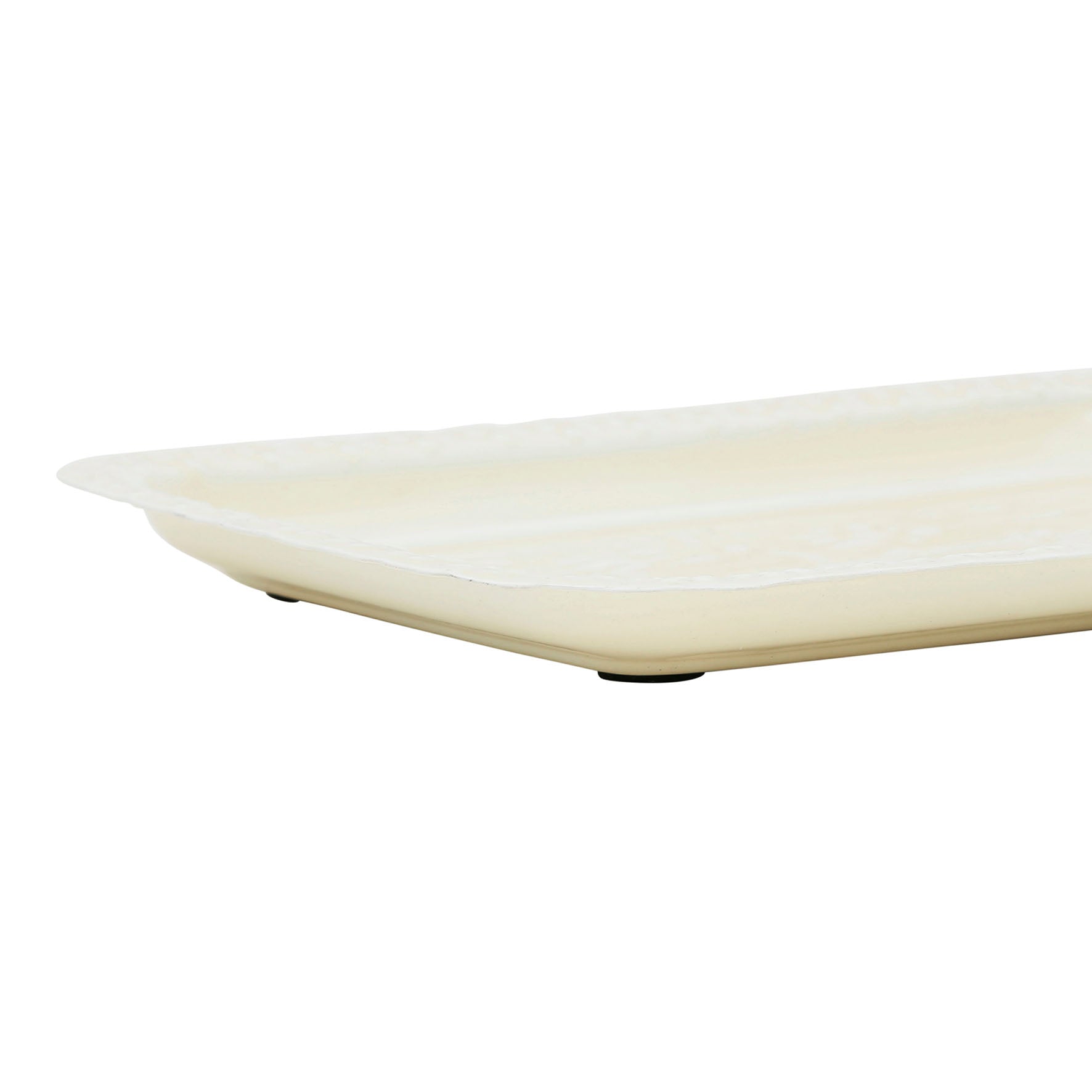 Serviertablett creme L