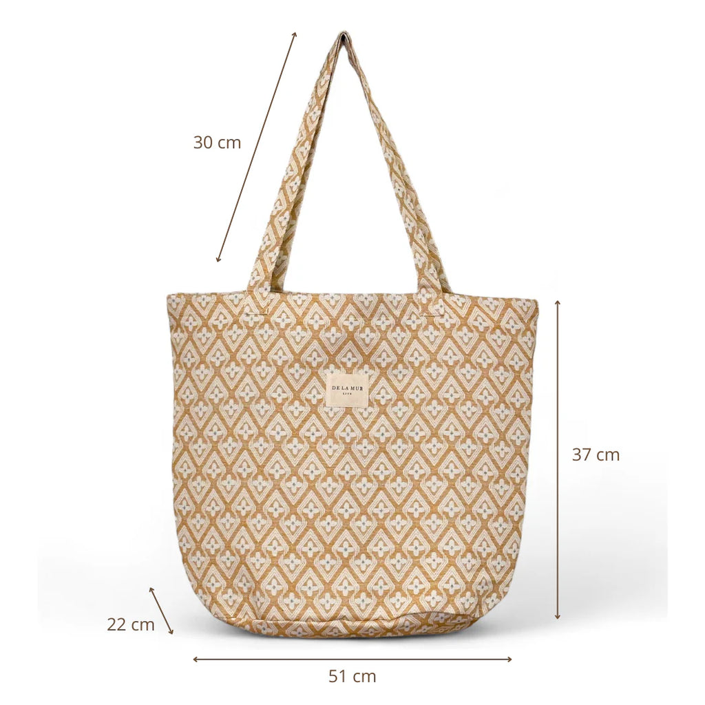 Shopper senfgelb-beige