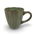 Tasse mit Rillen grün M