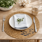 Tischset rund Fische