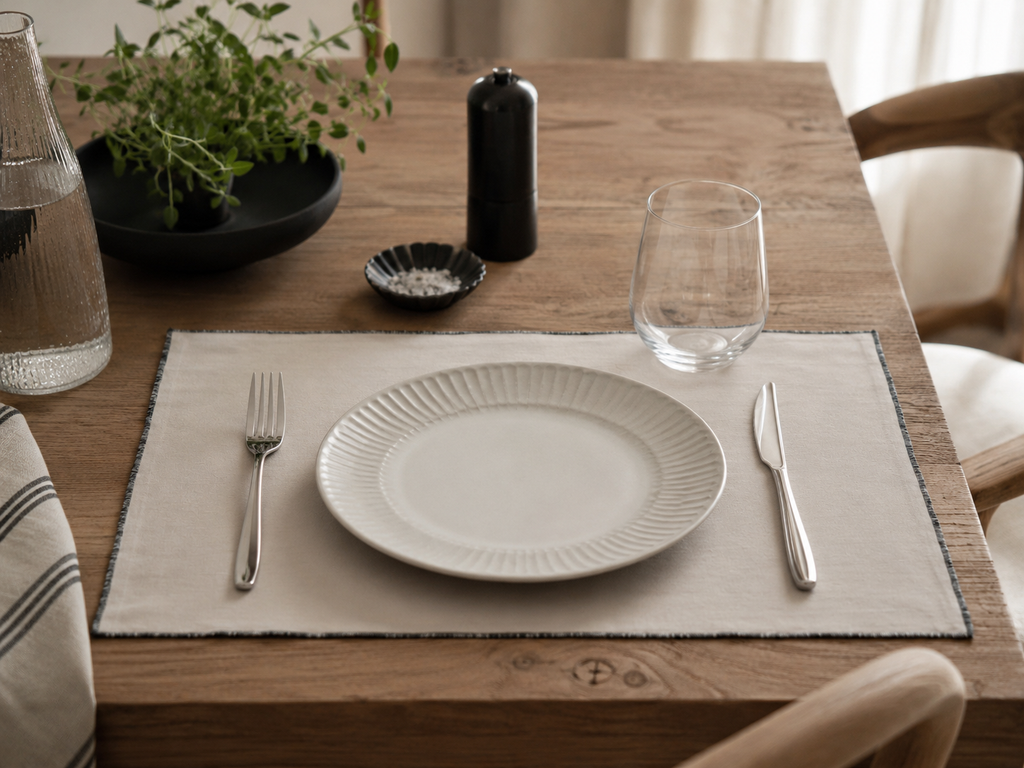 Tischset grau-beige 4 Stück