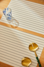 Tischset PVC creme gestreift