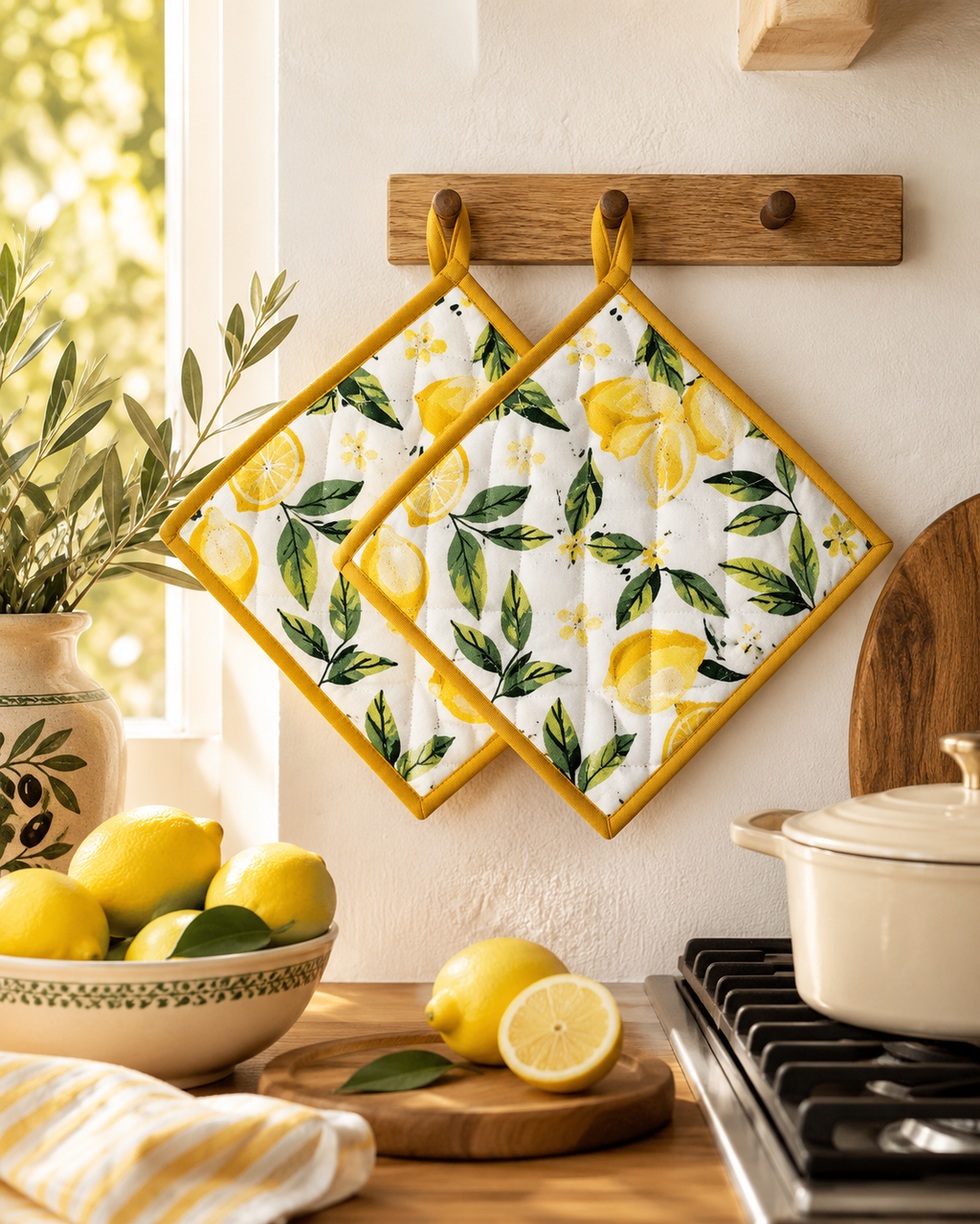 Topflappen Zitrone