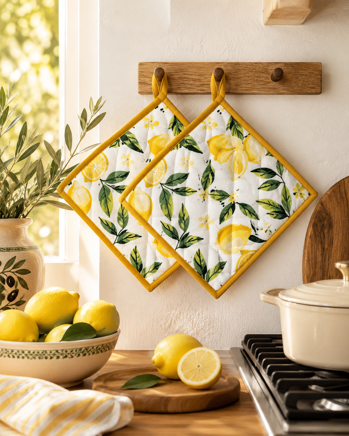 Topflappen Zitrone