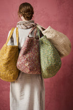 Tasche wattiert L weinrot mit Parsleymuster