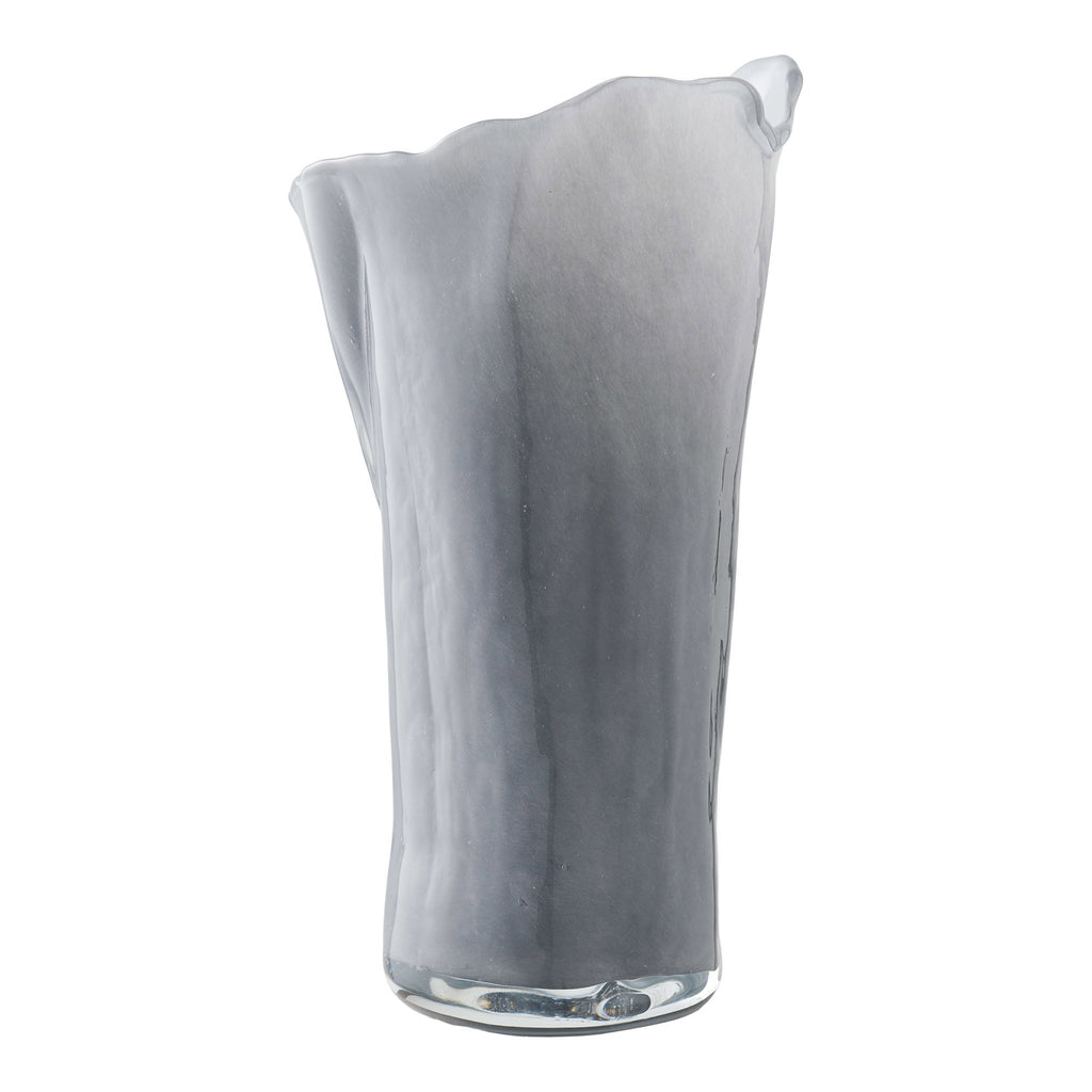 Vase geschwungen grau