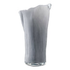 Vase geschwungen grau