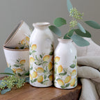 Vase schmal Zitrone antique