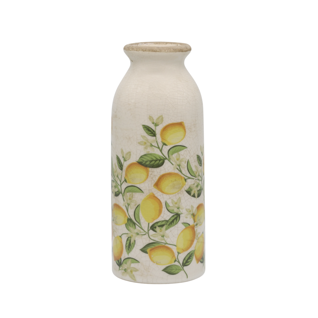 Vase schmal Zitrone antique