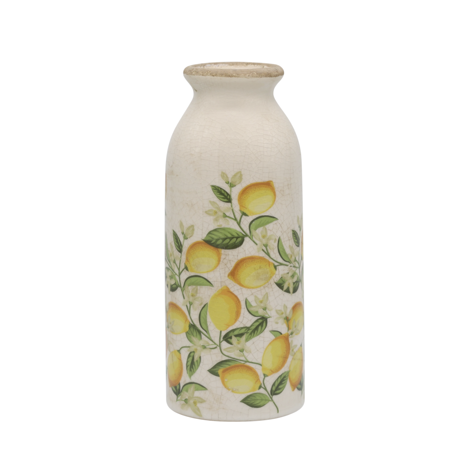 Vase schmal Zitrone antique