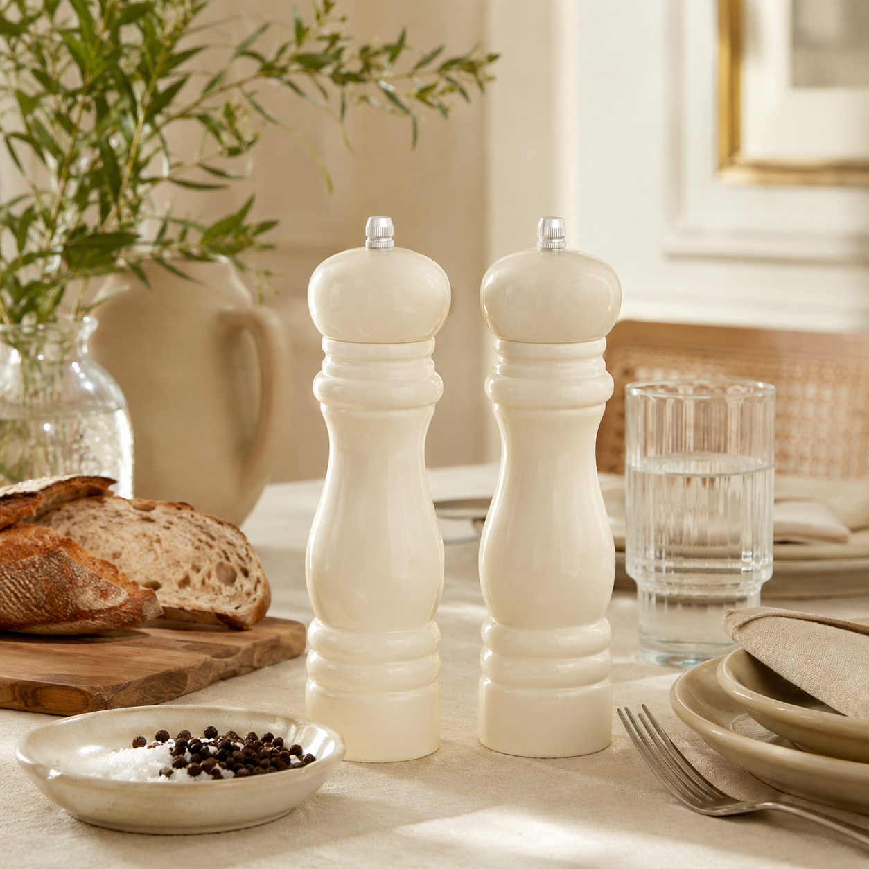 Salz & Pfeffer Mühlenset creme