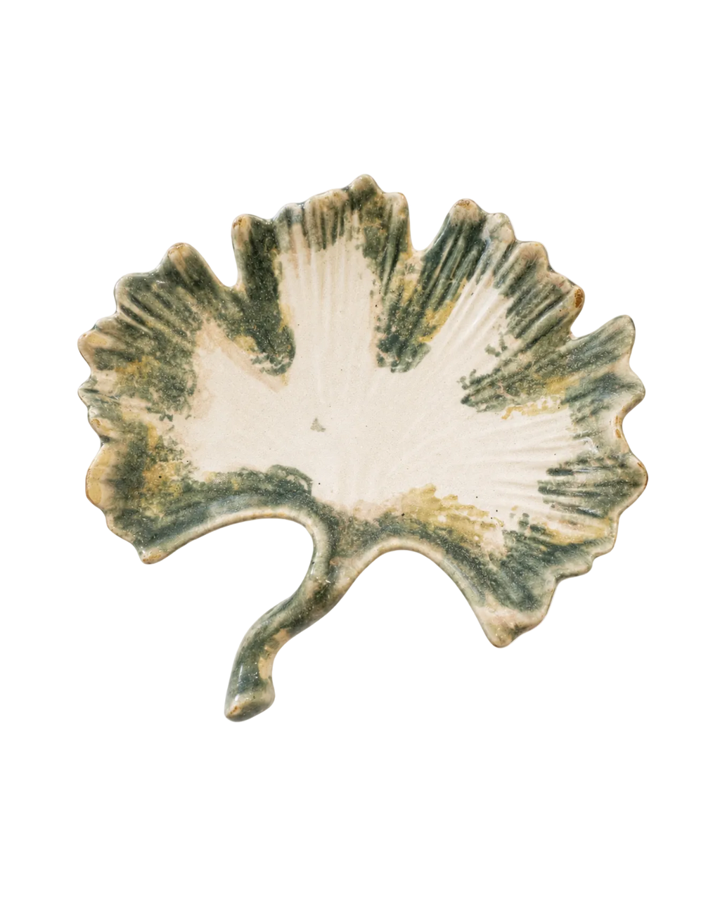 Keramikschale in Blattform