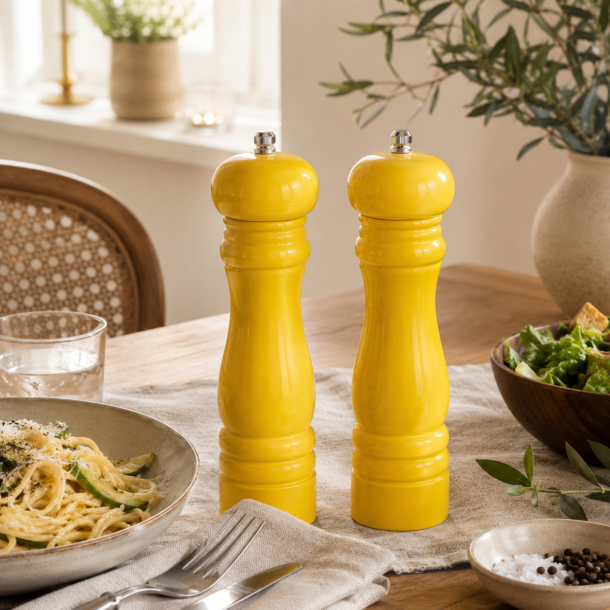 Salz & Pfeffer Mühlenset gelb