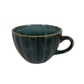 Tasse mit Rillen petrol